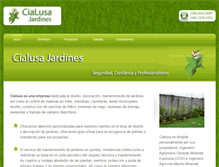 Tablet Screenshot of cialusajardines.com